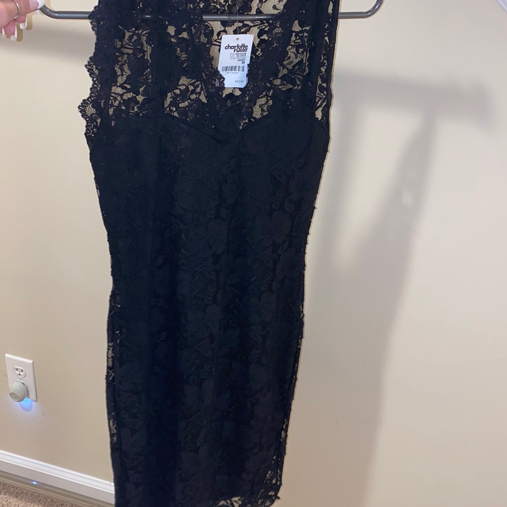 Black lace cocktail dress size medium